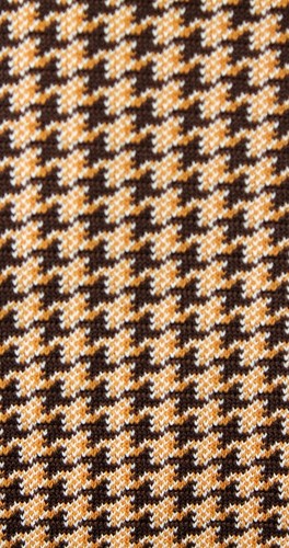 Vintage 70s Blazer 38R Brown Orange Houndstooth Plaid Jacket Coat Disco Costume - Picture 5 of 6