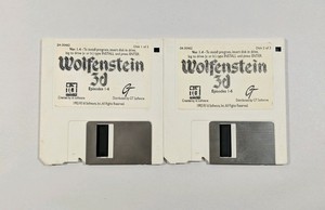 Original-Wolfenstein-3D-Ver-1-4-Floppy-3-5-034-Diskettes-PC-Vintage-Game-Disks-Dos