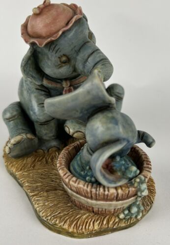 RARE Disney Harmony Kingdom Time For A Bath 2006 Dumbo Jumbo Timothy LE 350 - Picture 4 of 9