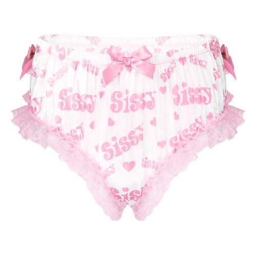Para Hombres Brillante Satén Volantes Lencería Bloomer Ropa Interior Volantes Falda Sissy Bragas - Imagen 141 de 415