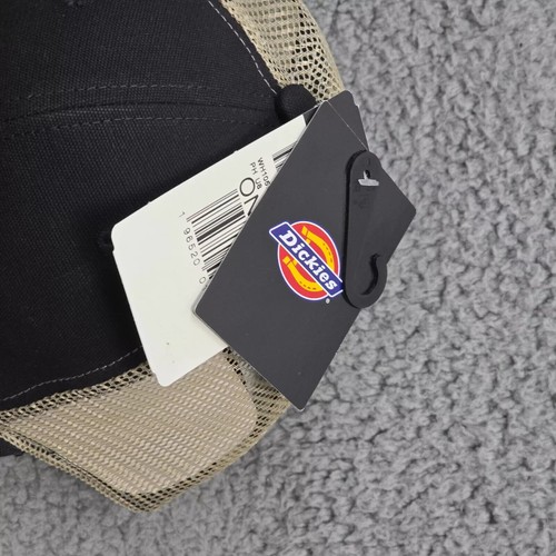 Dickes Baseball Hat Mens ONE SIZE Black Beige Cap Workwear Snap Back Tool NWT - Picture 14 of 16