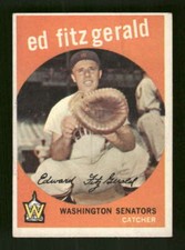 1959 Topps Baseball 33 Ed Fitz Gerald VG to VGEX BXCP27 ID: 69300