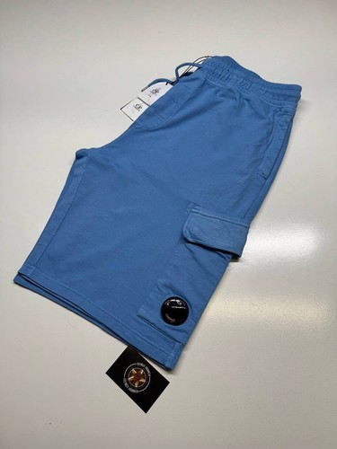 CP Company Light Fleece Cargo Lens Shorts - LIGHT BLUE XXL. / w38” - Picture 4 of 7