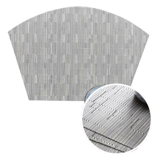 Fan-shaped Pads Non-Slip Heat Insulation Placemats Bamboo Pattern Tableware Mat - Picture 14 of 15