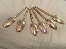 Wm Rogers Mfg Co. Set of 6 Stainless 5 7/8” INS242 Intn'l Silver Citrus Spoons