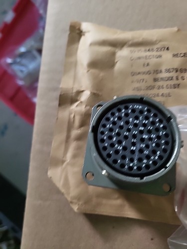 BENDIX CONNECTOR MS3120F24-61SY, NSN 5935-00-848-2375, NOS. - Picture 1 of 3