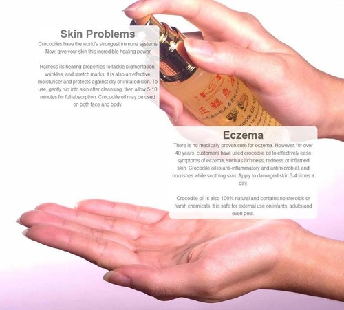 3 x Shake Hand Brand Chop Wah On Farm Crocodile Oil 46ml 三瓶装 握手商标华安鳄鱼油 握手牌华安正鳄鱼油 - Bild 4 von 11