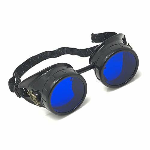 Steampunk Vintage Pilotenbrille Motorrad Biker Fliegerbrille Brennender Mann - Bild 1 von 6