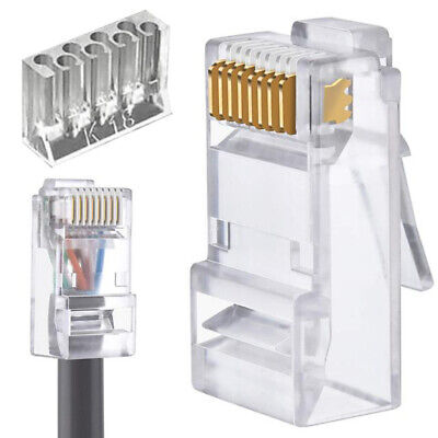 ethernet cable connector rj45 plug cat6 lan network conector rj45 8p8c  modular