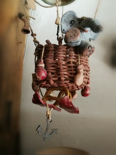 "Heißluftballon" aus Keramik, Unikat von H. Runau, signiert. originell!! - Bild 3 von 12