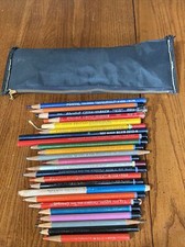Lot Of 25 Artist Colored Pencils Vintage Dixon Blaisdell American Kimberly Venus