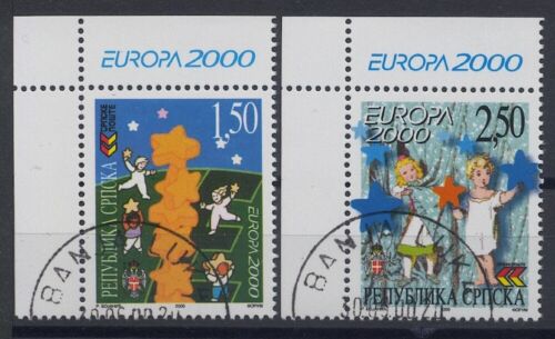 EUROPA CEPT 2000 - BOSNIA BOSNIA SERBIA 167-68 BORDE DE ESQUINA sellado - cancelado - Imagen 5 de 8