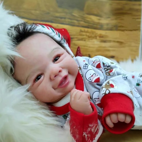 19in/48cm Lifelike Newborn Doll Girls Reborn Baby Dolls Soft Cloth Body Gifts - Picture 2 of 7