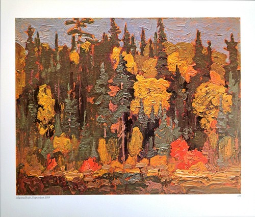 J.E.H MacDonald Algoma Bush, September Landscape Art Print Book Plate 22 - Picture 2 of 3