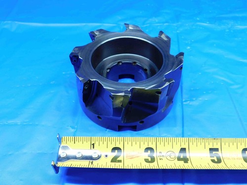 KENNAMETAL 4" O.D. FACE MILL M1D400E 1408S150L200 1 1/2 PILOT 8 POCKETS 4.0