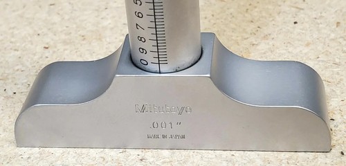 Mitutoyo 129-127, 0" to 4" depth micrometer in box - 0" - 4" - 2 1/2" base - 第 6/12 張圖片