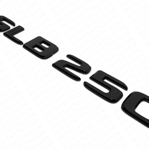 20-21 Mercedes GLB 250 GLB250 Letter Emblem Trunk Badge AMG Sport Gloss Black - Picture 4 of 6