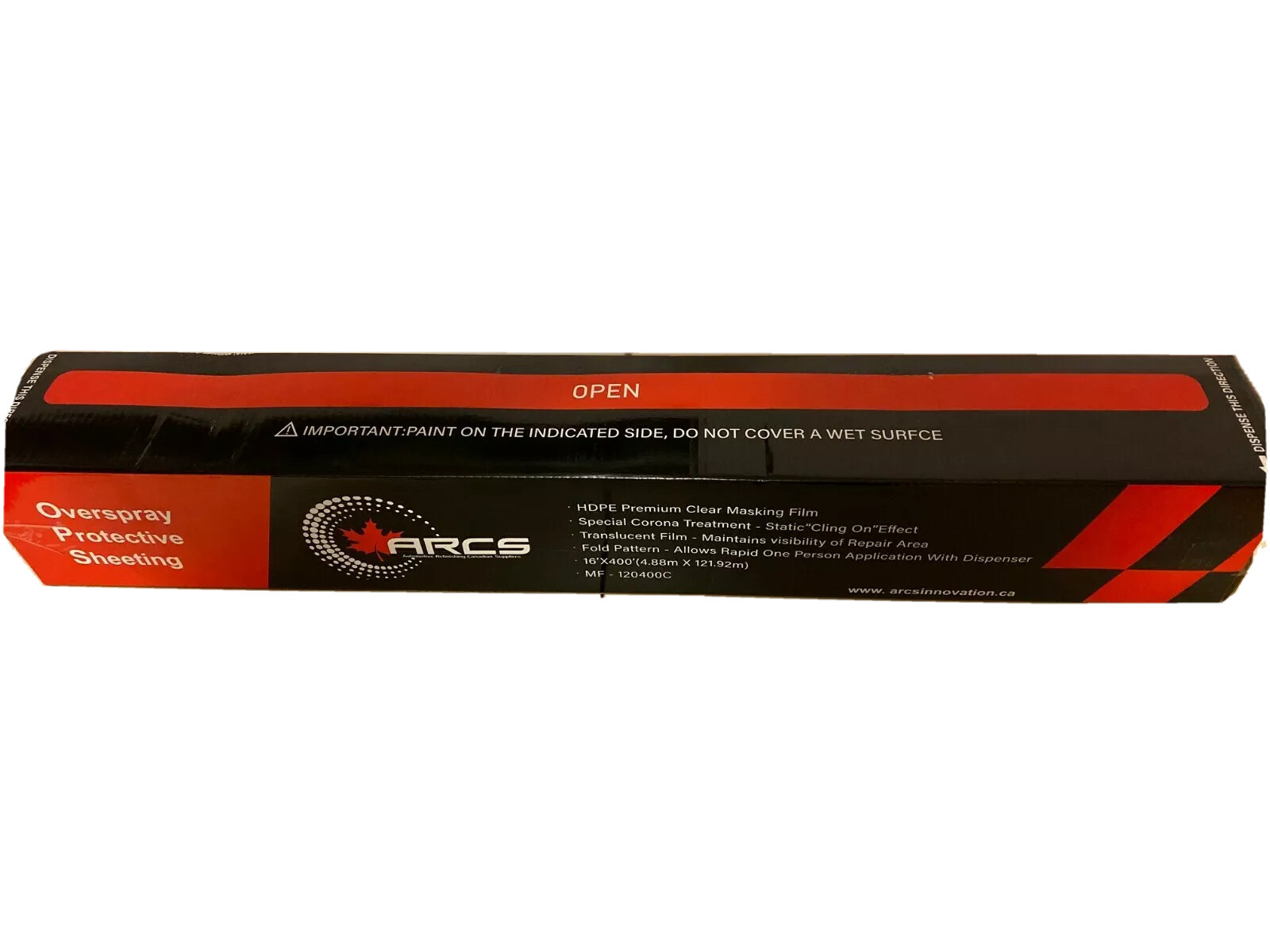 Plastic Sheeting Protective Automotive Overspray Paint Masking Film Roll 16x400