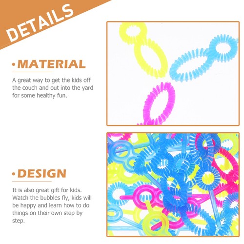 100PCS Bubble Blower Stick Bubble Making Wands Interesting Bubble Maker Toys - Picture 6 of 11