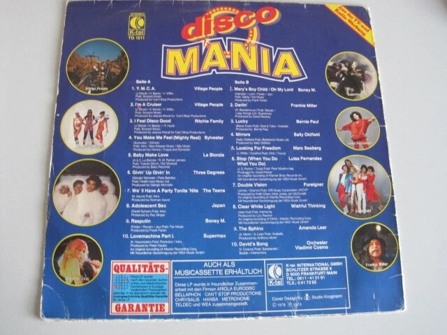 Vinyl LP- Various - Disco Mania, K-Tel TG 1211, 1979, Zustand Vinyl G+ - Bild 2 von 4