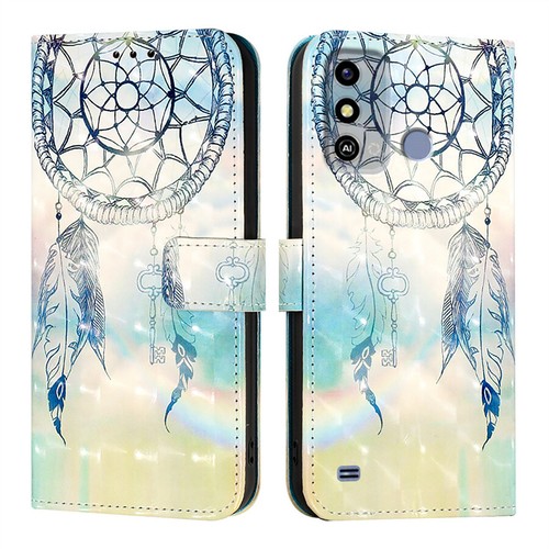 Phone Cover for ZTE Blade A52 A73 A75 A53 V70 V60 3D Luxury Painted Wallet Stand - Picture 14 of 19