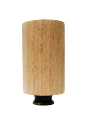 Lamp Finial-SOLID BEECH WOOD CYLINDER-W/Dual Thread Base in 4 Finishes-FS - Picture 2 of 28