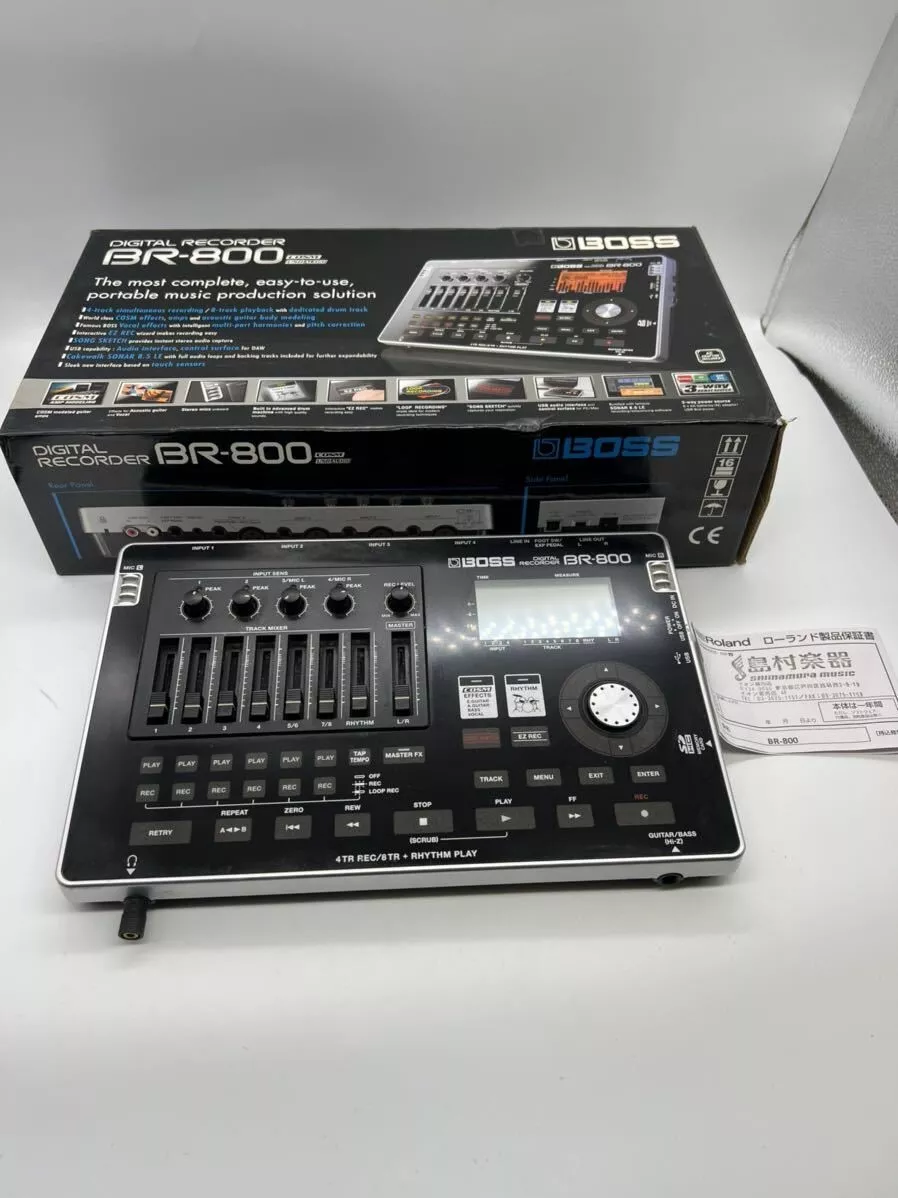 BOSS BR-800 Digital Recorder 8-Track Multi-Track Used with Box F/S