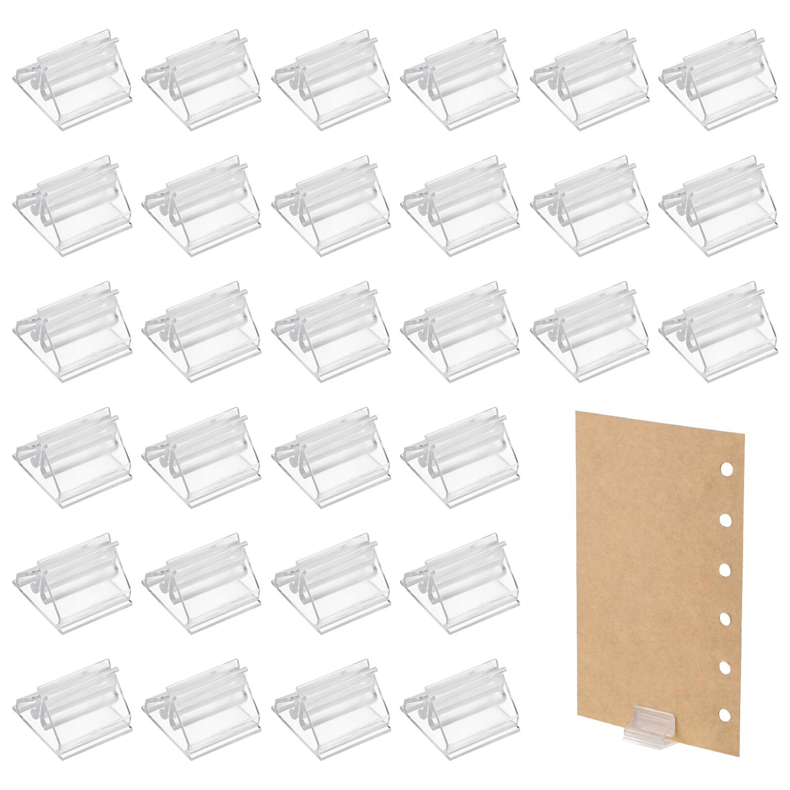 30Pcs Plastic Place Card Holders Place Card Stand Wedding Table Number