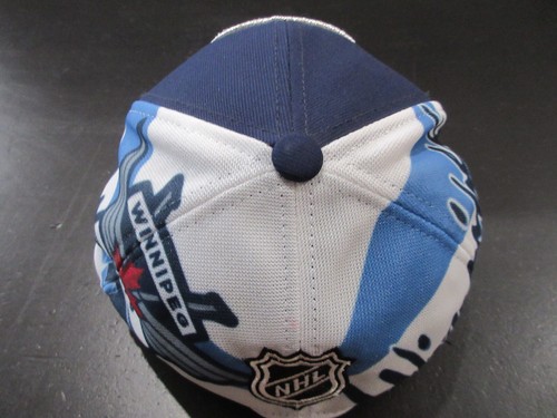 Winnipeg Jets Hat Cap Snap Back Blue White NHL Hockey Adjustable Reebok Mens - Picture 5 of 8