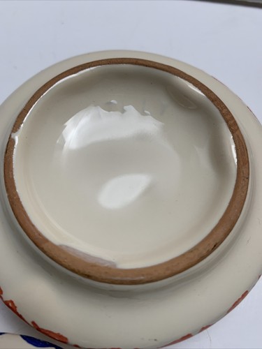Italienische Keramik Eier Butter Dekor abgedeckt Geschirr Made in Italy Menge 2 - Bild 9 von 15
