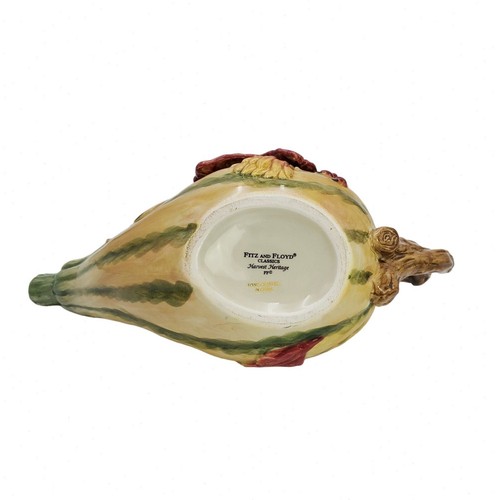 VTG Fitz and Floyd Harvest Heritage Autumn Fall Ceramic Gravy Boat Pitcher - Picture 9 of 10