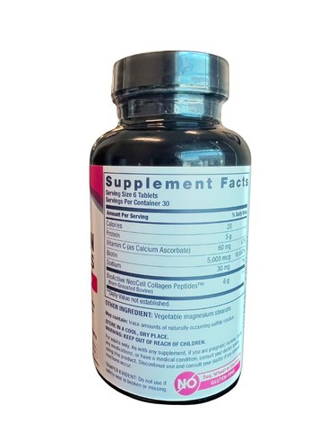 NeoCell Super 3G Collagen Vitamin C & Biotin 180 Tablets - Picture 3 of 7