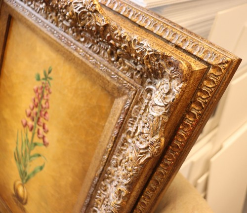 Original gerahmt schönes Vintage Blumengemälde - Bild 3 von 5