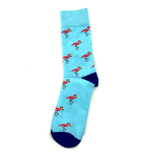 Fashion Brand Mens Cotton Socks Warm Flamingos Printeds Casual Dress For Men SOX - Picture 13 of 16