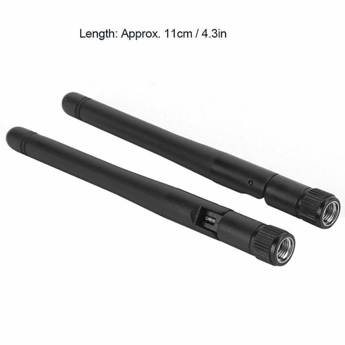 2 x routeur antenne double bande 2,4 Ghz 12 dBi RP-SMA à gain élevé WiFi sans fil neuf - Photo 6/10
