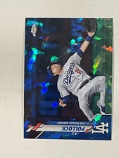 AJ Pollock 2020 Topps Chrome Sapphire Baseball #641 Los Angeles Dodgers