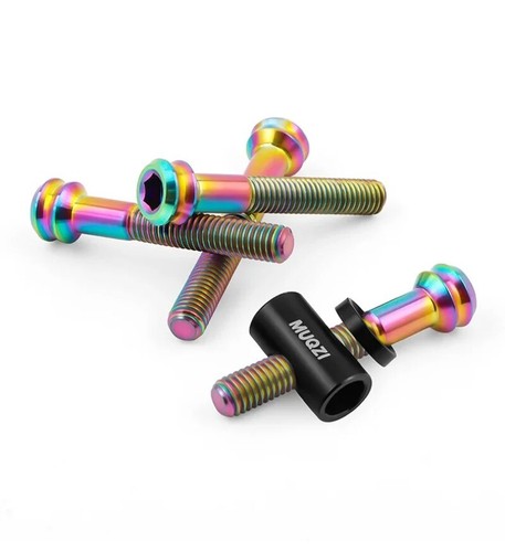 Seat Post Titanium Screw Bike Seatpost Fixing Bolt with Washer Bicycle Seat Tube - Picture 19 of 32