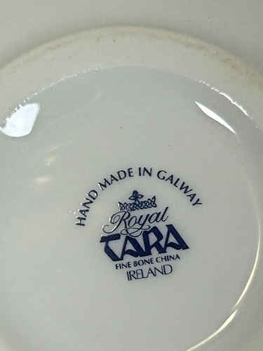Royal TARA Fine Bone China Irland Kleeblatt einzeln 3tlg Teeservice - Teekanne mit Tasse - Bild 4 von 5