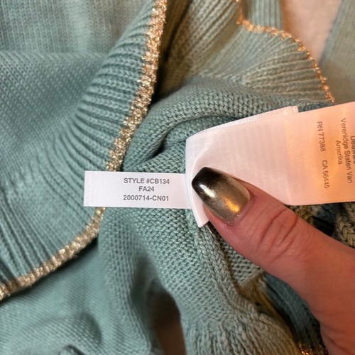 J.Crew Crewcuts Girls' Sparkle Ruffle-Hem Sweater XXL (15-16) - Picture 6 of 8