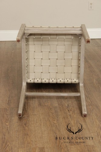 Ethan Allen Set of Four 'Marteen' Teak Side Dining Chairs - Picture 15 of 23