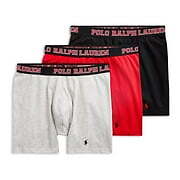 Polo Ralph Lauren Men's 3-Pack Blk/Red/Gry Breathable Wicking Boxer Briefs $45 - Imagen 2 de 2
