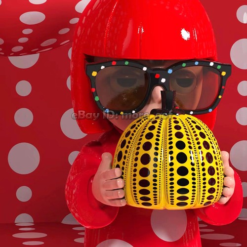 Yayoi Kusama Popcorn Pumpkin Art Sculpture Figure Doll Toy Home Decor Den 1/2 - Picture 19 of 26