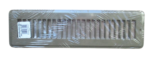 Air Mate Steel Floor Toe Kick Register Grille 2"x12" Beige - Afbeelding 4 van 5