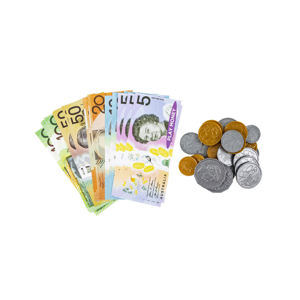 4x Edi Kmart Play Money Aussie Kids/Children Pretend Cashier/Banker Fun Toy  3y+