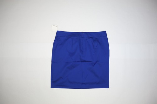 89th + Madison Stretch Pencil Skirt Surf the Web Cobalt Blue Back Zip Womens 18W - Picture 3 of 8