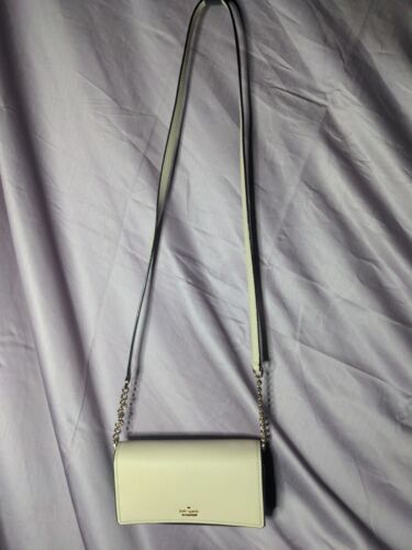 Kate Spade New York Umhängetasche schwarz, beige Ledertasche