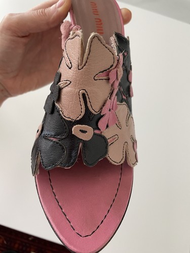 TACONES ALTOS MIU ROSA-NEGRO-BEIGE US 7.5 EU 37.5 - Imagen 10 de 24