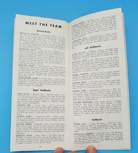 UTAH UTES - COLLEGE FOOTBALL MEDIA GUIDE - 1955 - EX+ - Picture 3 of 4