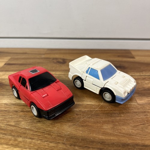 Searchlight & Chase Throttlebots 1987 Hasbro G1 Transformers Figur schneller Versand!