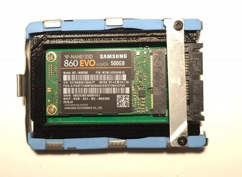 micro SATA 1,8 Zoll Caddy / Adapter mSATA SSD für Lenovo, HP und DELL - Bild 9 von 11